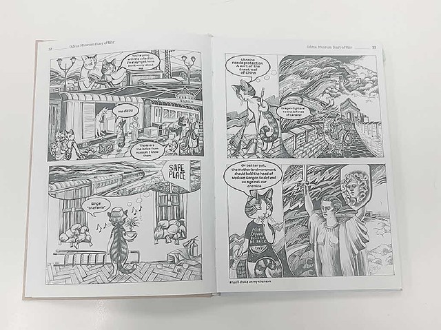 オデーサ市の博物館による資料疎開を描いた漫画