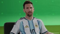 サッカーゲーム「eFootball」の新CMに登場したアルゼンチン代表のリオネル・メッシ©Konami Digital Entertainment