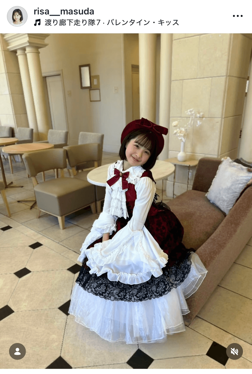 「『Idol Valentine Fes 2026』に増田セイント梨沙役として出演いたしました」（増田梨沙 (@risa__masuda)さんのインスタグラムより）