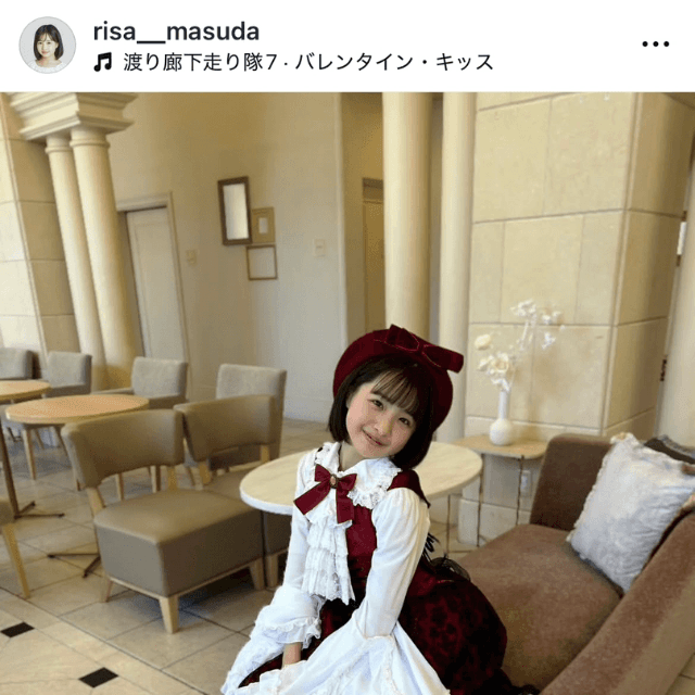 「『Idol Valentine Fes 2026』に増田セイント梨沙役として出演いたしました」（増田梨沙 (@risa__masuda)さんのインスタグラムより）