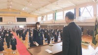 牟礼中学校の入学式