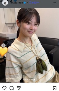 今田美桜のインスタグラム＠imada_mioより