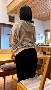  「約10年ぶりにスカートを着ます」診断結果に基づき、新しいファッションに挑戦／はなさん（@obasan_hana41）提供