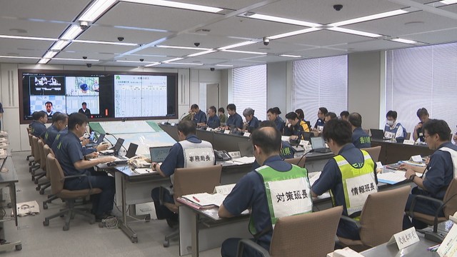 災害対策本部運営訓練　香川県庁