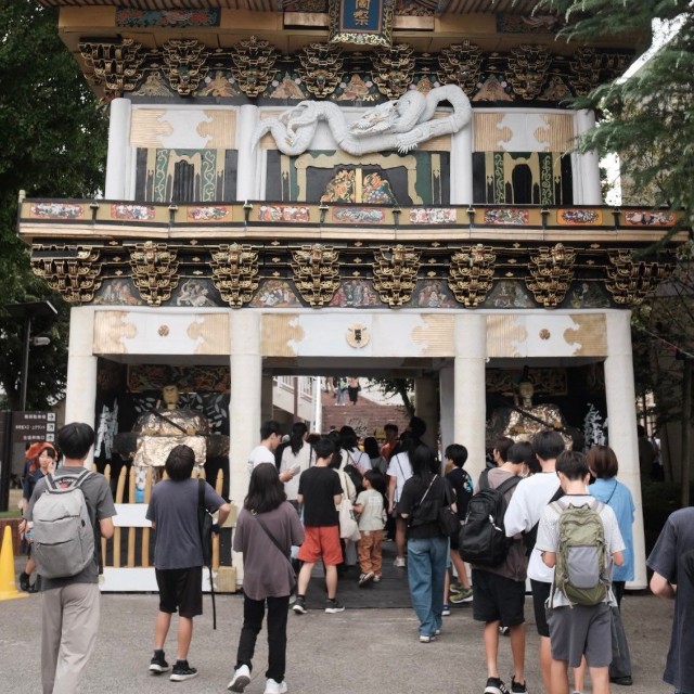 こちらが話題になった浦和高校の陽明門（ざわわさん提供）