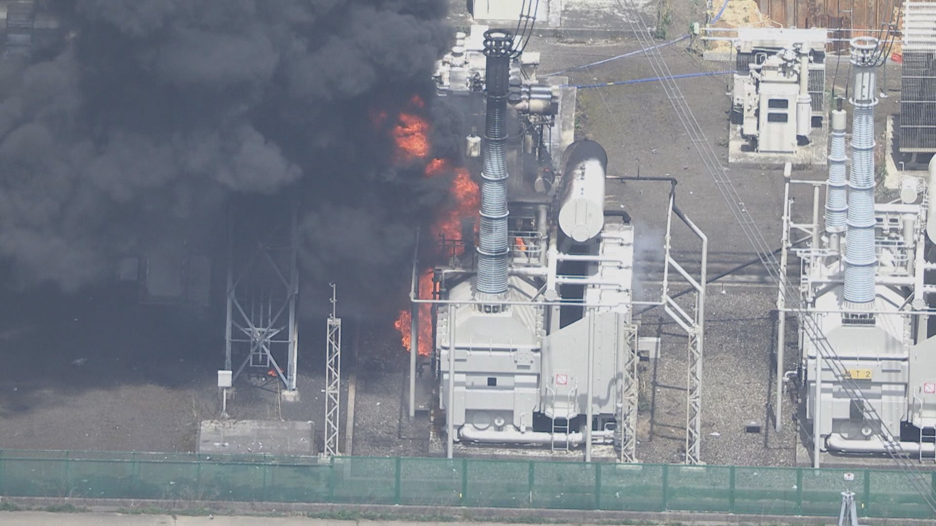 【速報】仙台市太白区秋保の変電所で火災　炎上中　けが人の情報なし