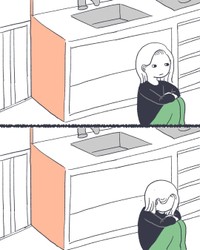 【漫画】『一人になりたかった日』4（かばのきさん提供）