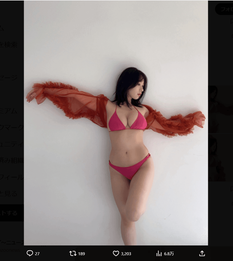 髙野真央のX（@mao_takano_）より