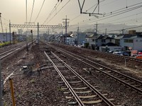 甲子園口駅2番乗り場は折り返し線だ