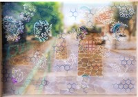 セアまりさん自身が描いた「シャルル・ボネ症候群」によって見える幻視の世界