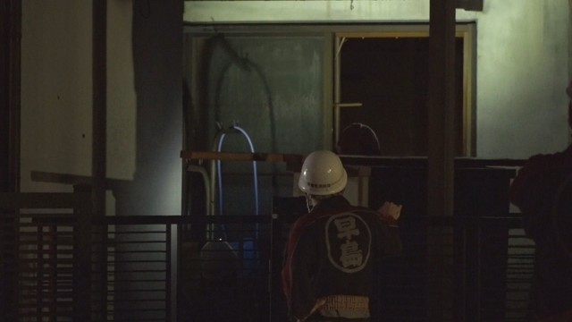 火事があった現場　5日午後8時ごろ