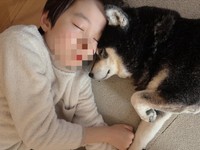 epiさんちの息子さんとクマくん。信頼関係が伝わってくる…（画像提供：epiさん）