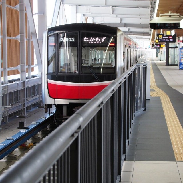 北大阪急行・箕面萱野駅から堺市のなかもず駅へ向かう