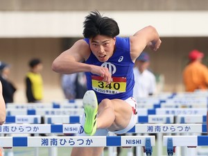 順大・阿部竜希が110mHで世界陸上標準突破「夢」から「出なきゃいけない」舞台に