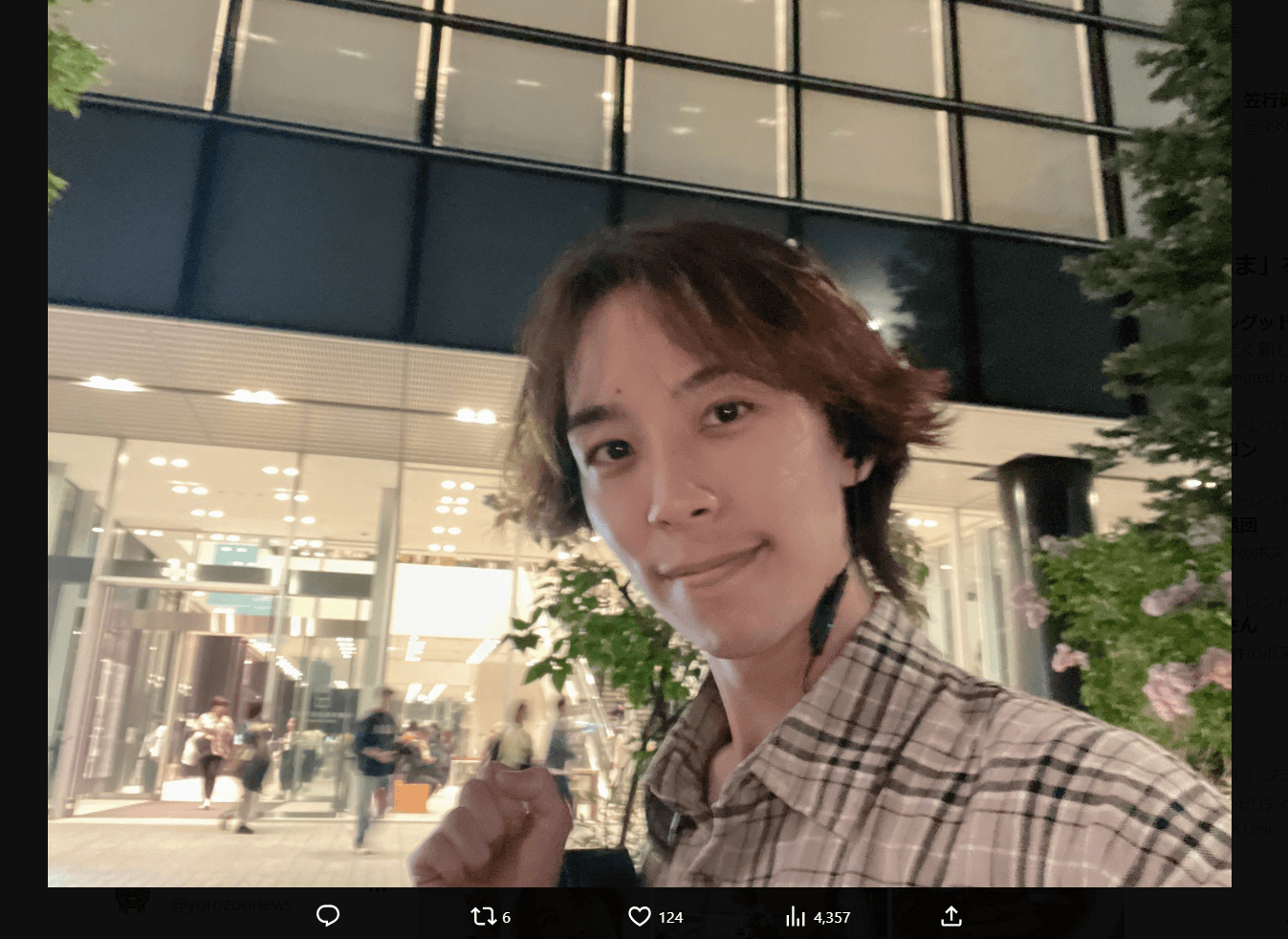 島崎伸作さんのX（@smzksnsk_ss）より