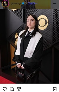 ビリー・アイリッシュ＝グラミー賞のインスタグラム＠grammysより