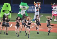 京セラドームを盛り上げるBsGirls＝２２年１０月撮影