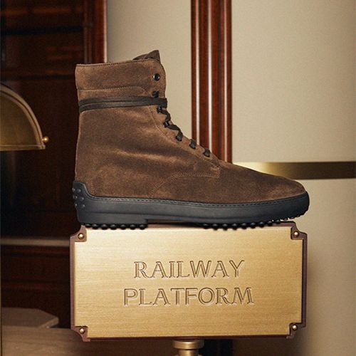 TOD'S_ウィンター ゴンミーノ スエード アンクル ブーツ　500_1