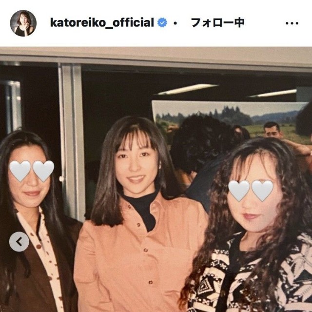 かとうれいこのインスタグラム＠katoreiko_officialより