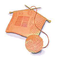 編みかけに在りし日の母　青来有一