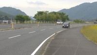 事故があった現場（岡山・北区玉柏　5月12日）