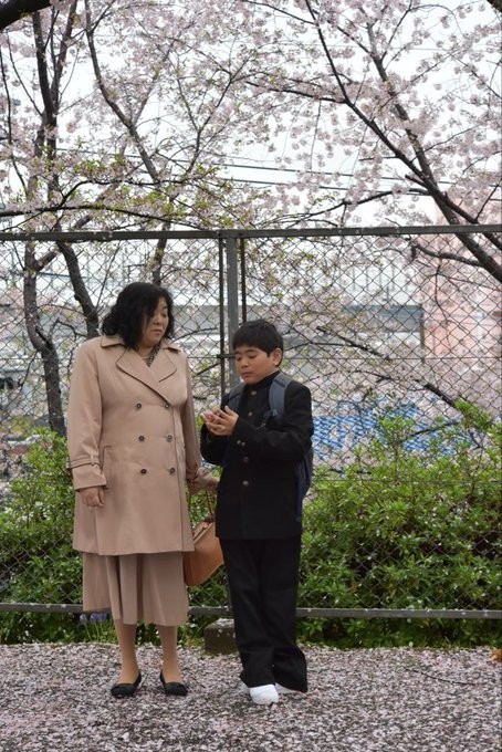 お母さんとのツーショット