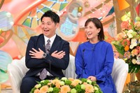 長岡大雅アナウンサー（左）と武田華奈アナウンサー＝「新婚さんいらっしゃい！」9月21日放送回よりⓒABCテレビ