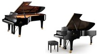 ヤマハ社 CFX（左）とスタインウェイ＆サンズ社 D-274（右）　メーカーHPから