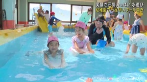 幼稚園で早くもプール開き　園児たちが水遊びを楽しむ　仙台・若林区