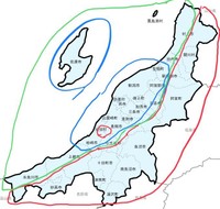 修正したもの。緑枠が加わりより情報が詳細に。※H2Oさん提供（地図引用元：北陸ブロック発注者協議会ホームページ）