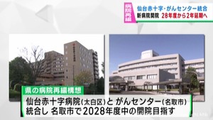 仙台赤十字病院と宮城県立がんセンター統合の新病院　開院が２年遅れる見通し　宮城県の病院再編構想