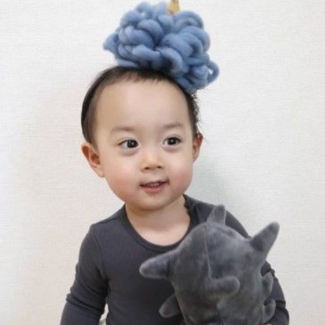 節分は、青鬼に変身！（提供：＠hoippu_1004さん）
