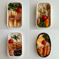 咲さんいわく「映えない」自分のお弁当／咲（@Sakichan1230）さん提供
