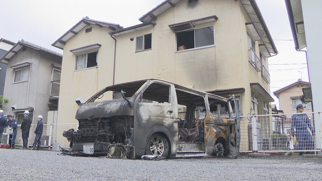 火事があった現場　岡山・南区当新田