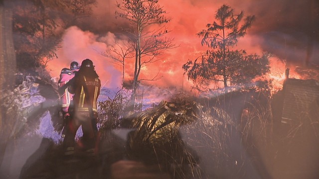 岡山市消防局が山火事への注意を呼び掛け「原因の6割以上がたき火」