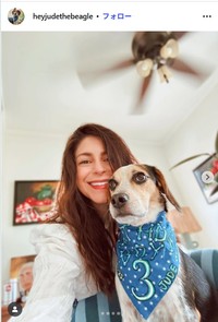 ミシェル・マロッタさんのインスタグラム@heyjudethebeagleより