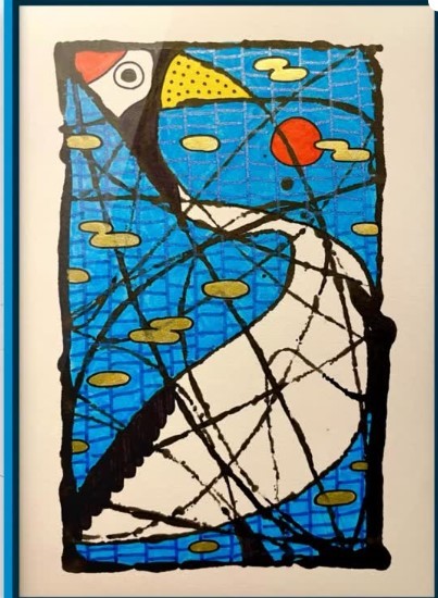 ビー玉で描いたとは思えない…！（提供：＠eto._.artさん）
