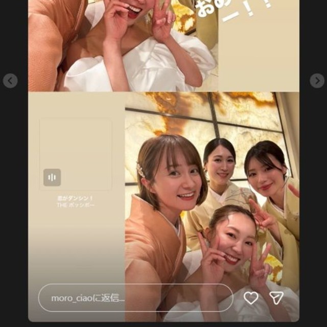 諸塚香奈実のインスタグラム＠moro_ciaoより