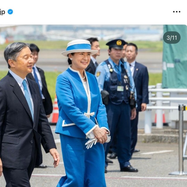 宮内庁インスタグラム「【両陛下オランダ及びベルギーご訪問】令和8年6月13日（土）東京国際空港ご出発」（宮内庁インスタグラムの投稿から）