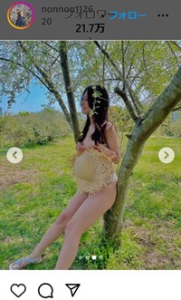 澄田綾乃のインスタグラム＠nonnon112620より