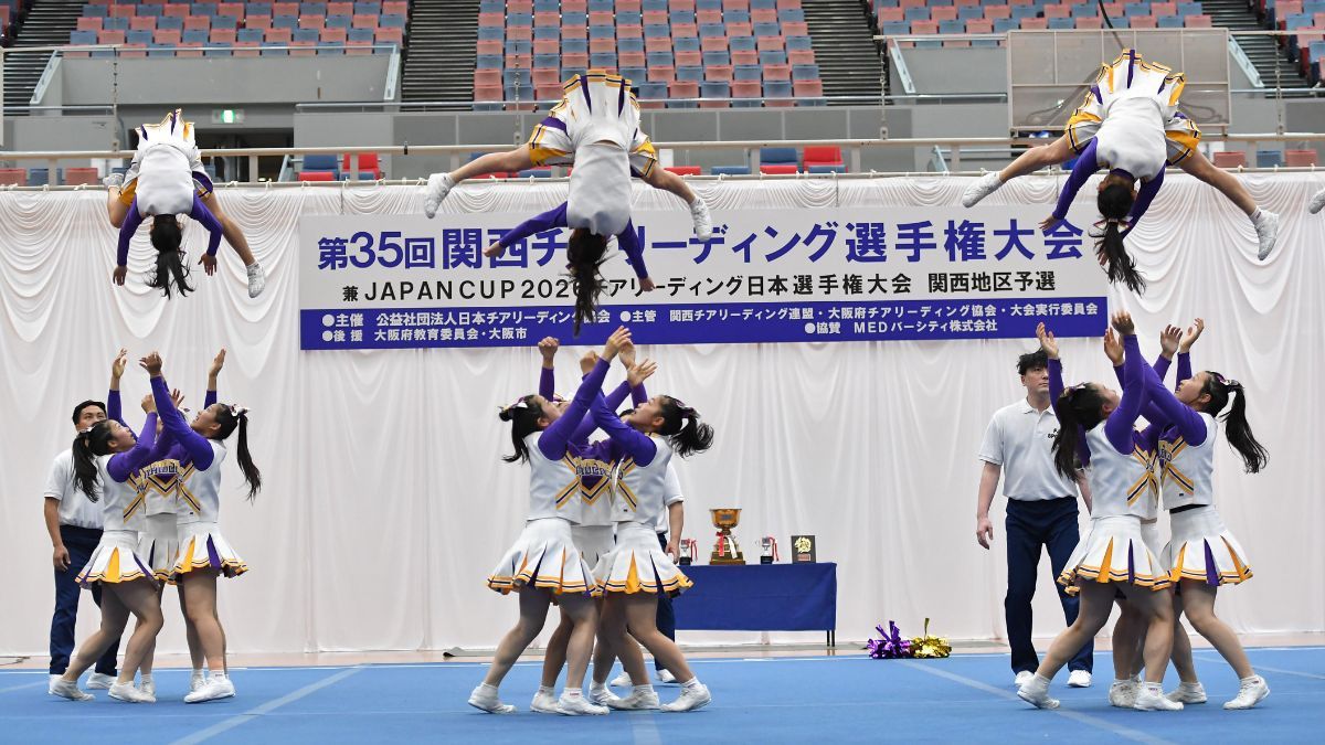 6月の関西選手権大会から。華麗な演技が特徴の梅花高の練習に和泉記者が潜入！日本一を目指しているチアリーダーたちに付いていけるのか？