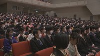 香川大学で行われた卒業式