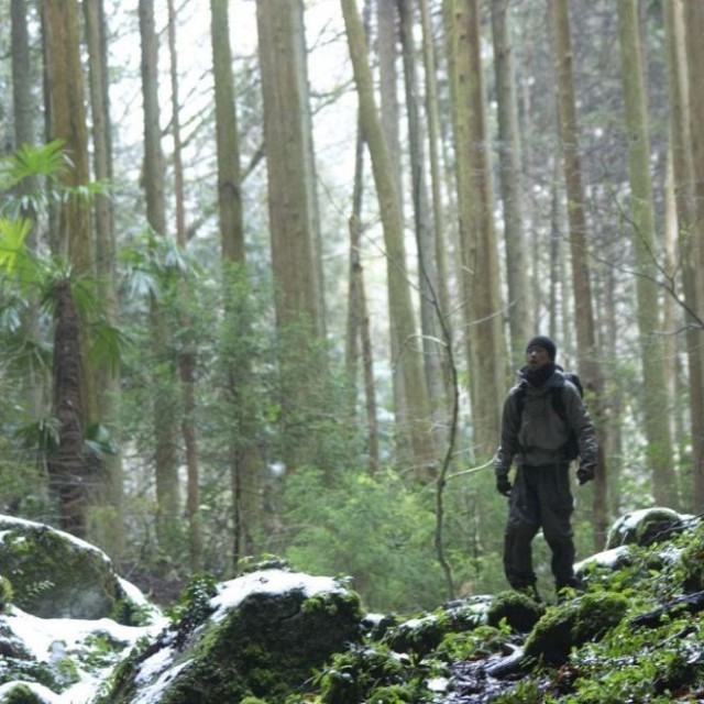 宇山洞でロケが行われた映画「脛擦りの森」の一場面（©『脛擦りの森』プロジェクト）
