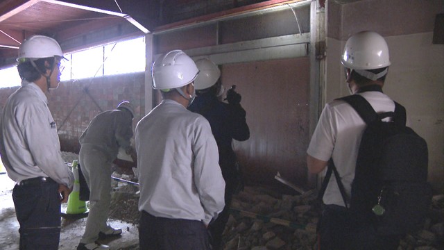 解体工事現場　高松市鶴屋町