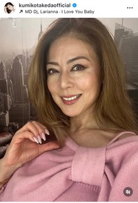 武田久美子インスタグラム＠kumikotakedaofficialより