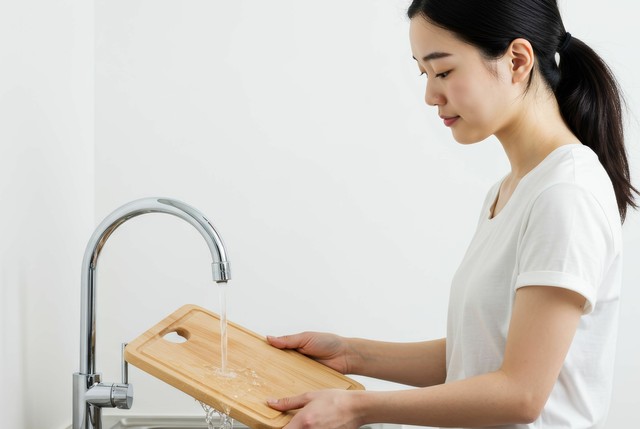 木製まな板は「お湯」で洗うのは基本NG※画像はイメージです（Firman Dasmir/stock.adobe.com）