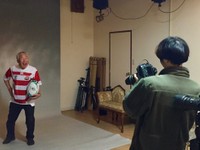 赤間名誉会長はいつでも全力投球！※気仙沼新中央商店会提供