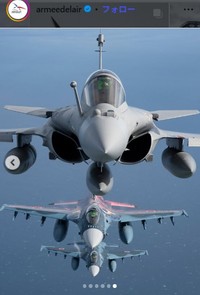 フランス航空宇宙軍のインスタグラム＠armeedelairより