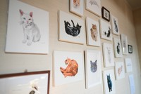 ８月３日まで「cafe alikwa（カフェアリワ）」（福岡市西区）で作品を展示中