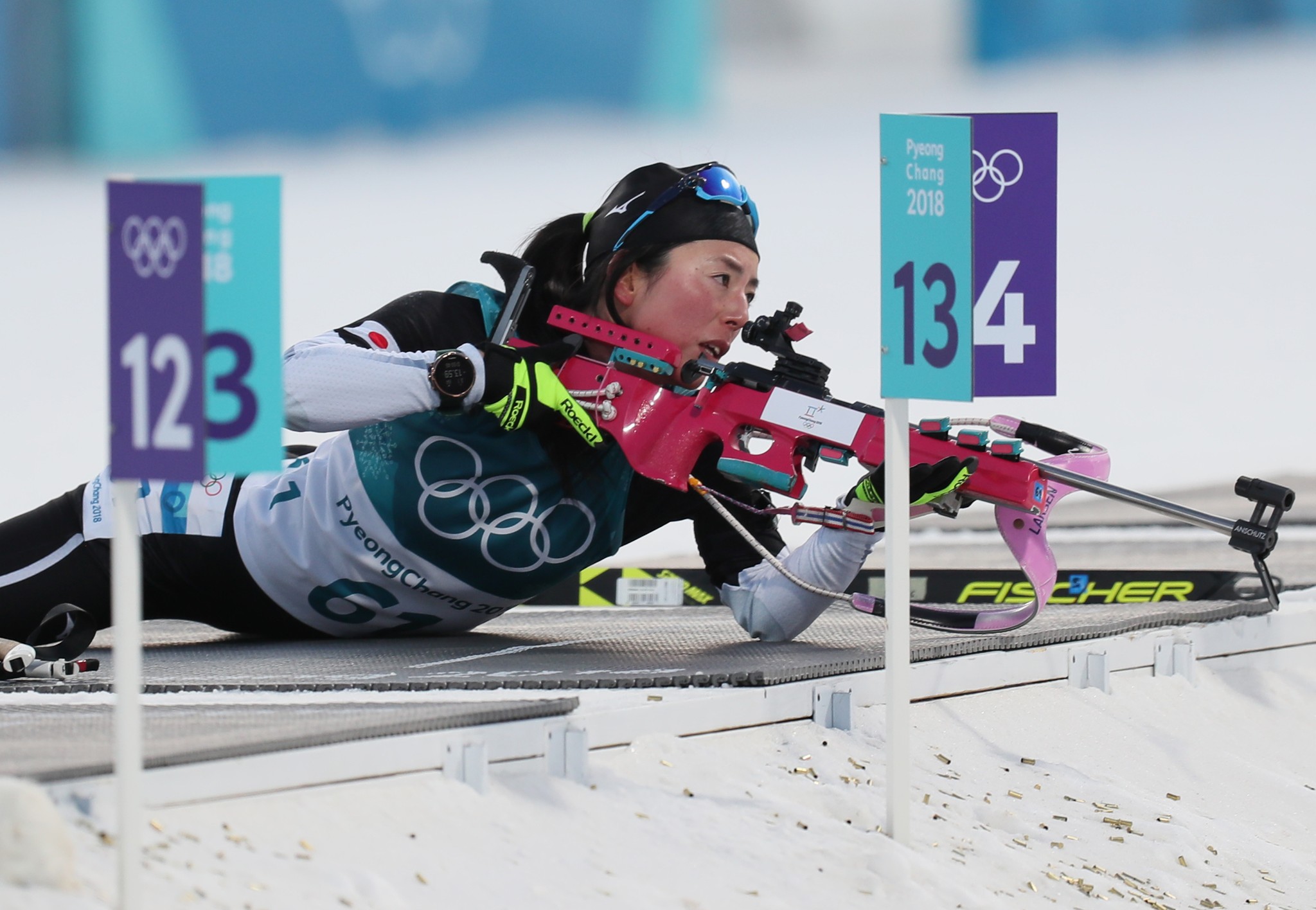 平昌オリンピックのバイアスロン女子15キロに出場した立崎芙由子選手